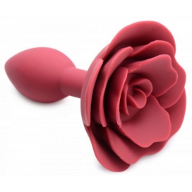 Master Series Plug Blum de silicona con rosa 7,5 x 3cm