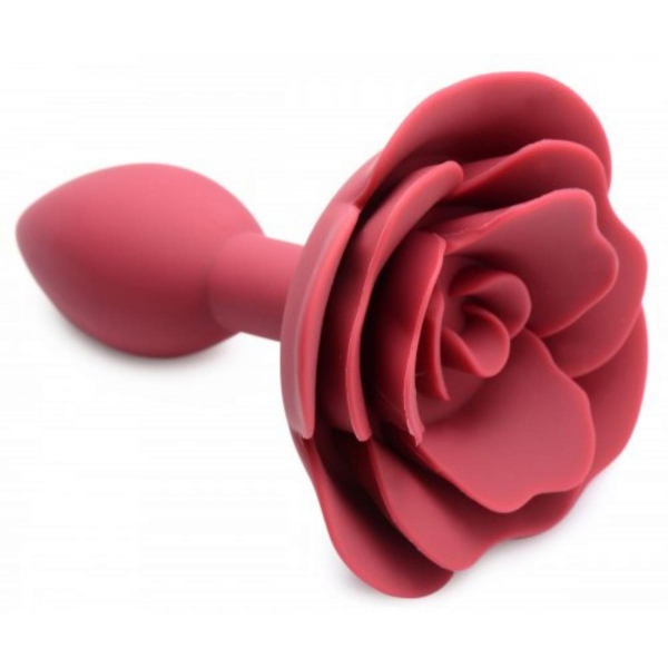 Plug Booty Blum in silicone con rosa 7,5 x 3 cm