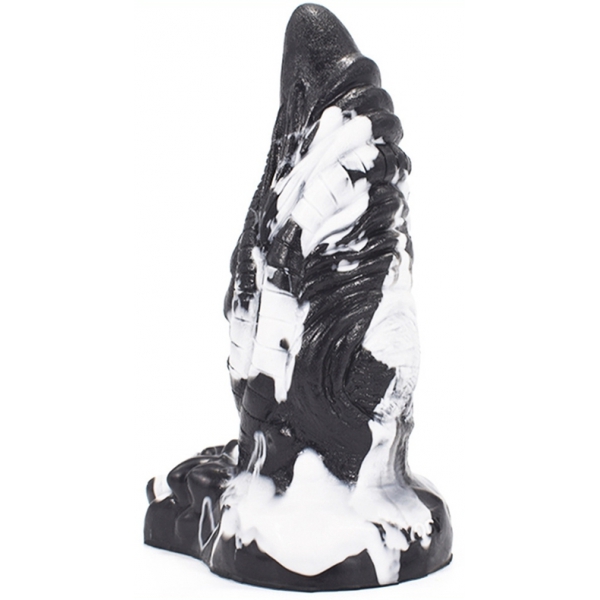 Rhegax Dildo 16 x 6.5cm Black-White