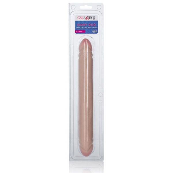 Doppel-Dildo Elfenbein Duo Glatt 30 x 4cm