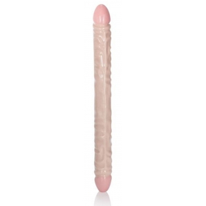 Calexotics Doppel-Dildo Elfenbein Duo geädert XL 45 x 4cm