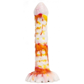 F*CK MY COLOR Dildo Nagal 21 x 4cm Branco-Laranja