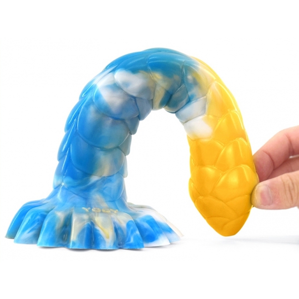 Dildo Nagal 21 x 4cm Azul-dourado