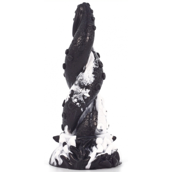 Dildo Tentamix 15 x 5.5cm Black-White