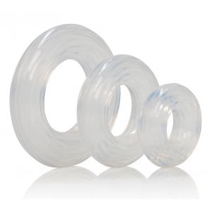 Calexotics Set of 3 Clear Ring Cockrings