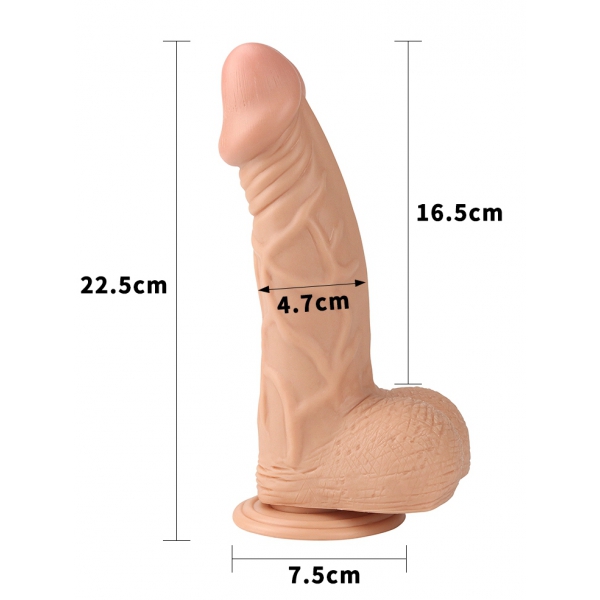 Cadeira Realista Dildo Fabian 18 x 4,5 cm