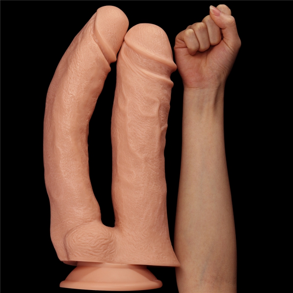 Dubbele Dildo MEGA DOUBLE LoveToy 26 x 11cm