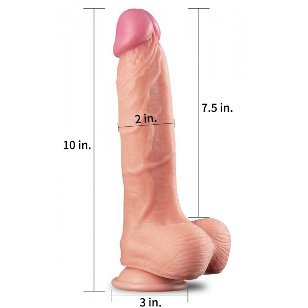 Dildo realistico Uppy King Size Nature Cock 19 x 5 cm