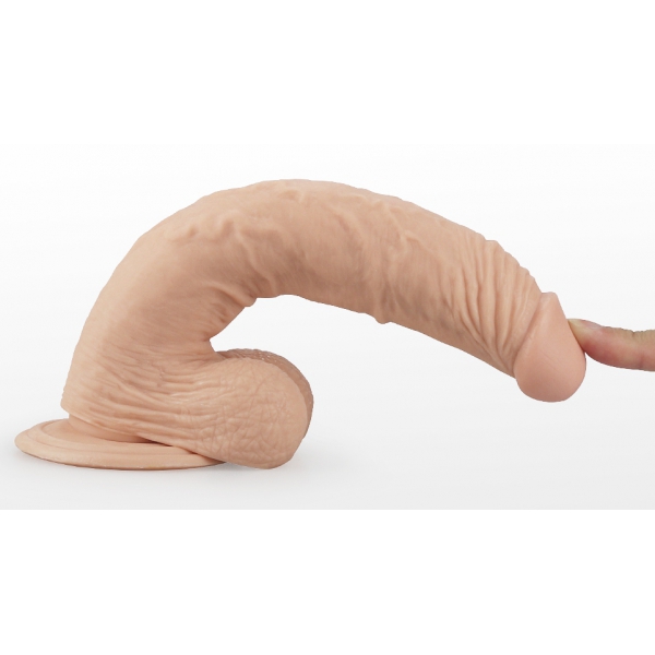 Real Dildo vibratório extremo 18 x 4,3cm