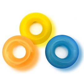 Conjunto de 3 Anel D-Ring colorido brilhante de galos