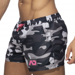 Addicted ADDICTED Camouflage Swim Shorts Grey