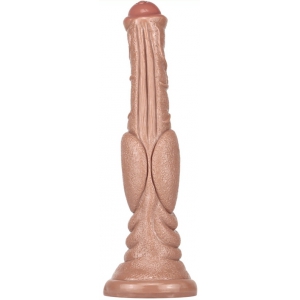 Animalorny Dildo Monster Dog long 26 x 6cm Light brown