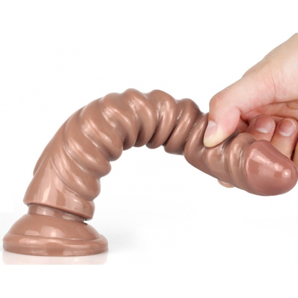 Dildo Monster Squel 20 x 4.5cm Light brown