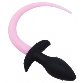 Plug Luminous Puppy Tail 8 x 3.2cm Pink