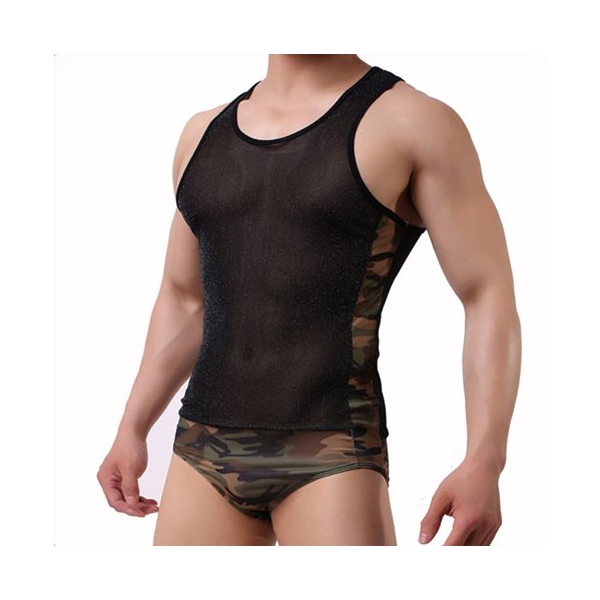 Shining Men Camouflage One-piece Suit