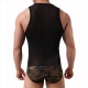 Camuflagem Sexy e Fato de Salto Preto Brilhante