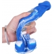 Dildo Gridy 15 x 4cm Blauw-Wit