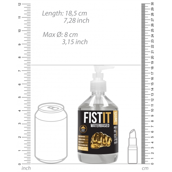 Fist It Water Lube - 500ml Pompflacon