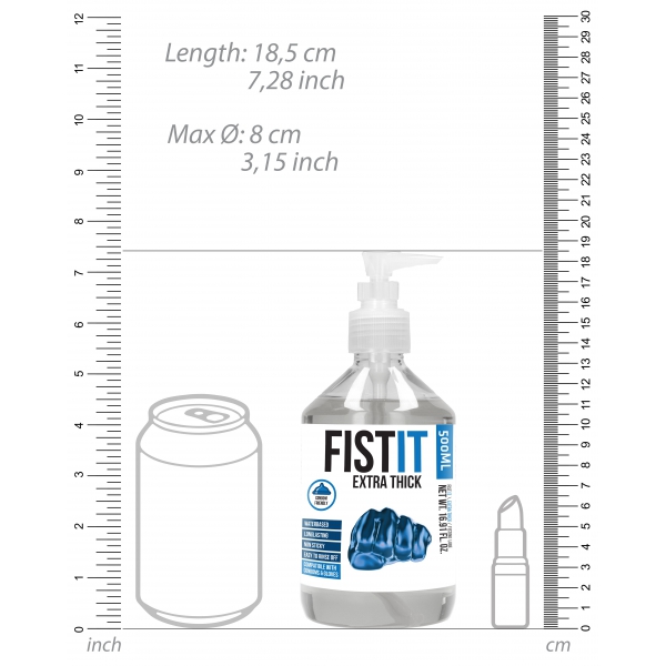 Gleitmittel Wasser Fist It Extra Thick - Pumpflasche 500ml