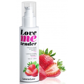Love to Love Óleo de massagem Love Me Tender Strawberry 100ml