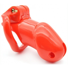Lock Up Chastity Cage 9.4 x 3.2cm Red