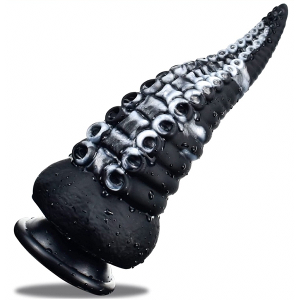 Sealik Tentacolo Dildo 20 x 8 cm Nero-Bianco