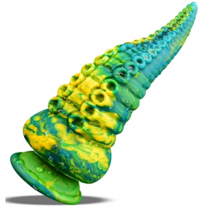 ToppedMonster Sealik tentacle dildo 20 x 8cm Yellow-Green