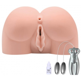 Realistic vibrating masturbator Lady Snug Vulva-Anus