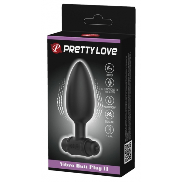 Vibrating Plug Vibra Butt Pretty Love 9,5 x 3,8cm