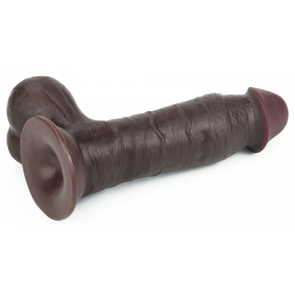 Sliding Skin Dildo 15 x 4.5cm Braun