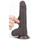 Dildo a pelle scorrevole 13 x 3,5 cm marrone