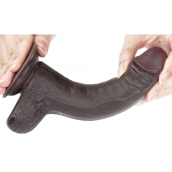 Sliding Skin Dildo 13 x 3.5cm Braun