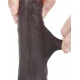 Sliding Skin Dildo 13 x 3.5cm Braun