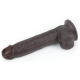 Dildo Sliding Skin 18 x 4.5cm Brown