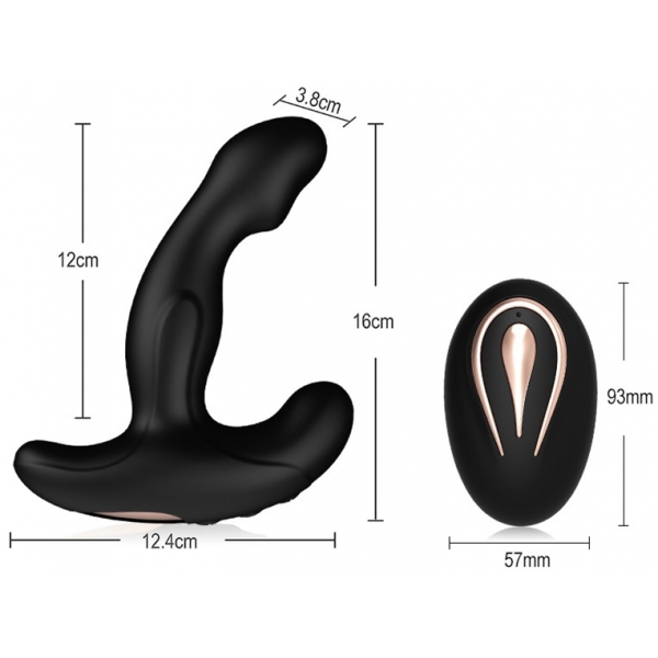 Stimulateur de prostate vibrant Dick Head 12 x 3.5cm