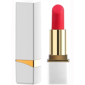 Mini Vibro Lipstick Rock 8,7 x 2,3cm Blanco