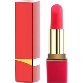 Mini Vibro Lipstick Rock 8,7 x 2,3cm Rojo