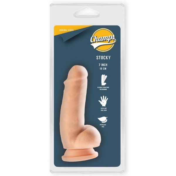 Campeões Realistas de Dildo Stocky 12 x 4,6cm