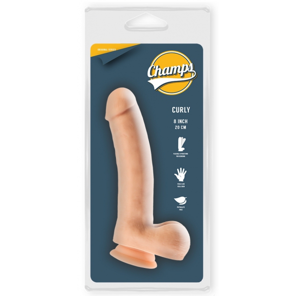 Campeões Realistas de Caracóis de Dildo 16 x 4cm