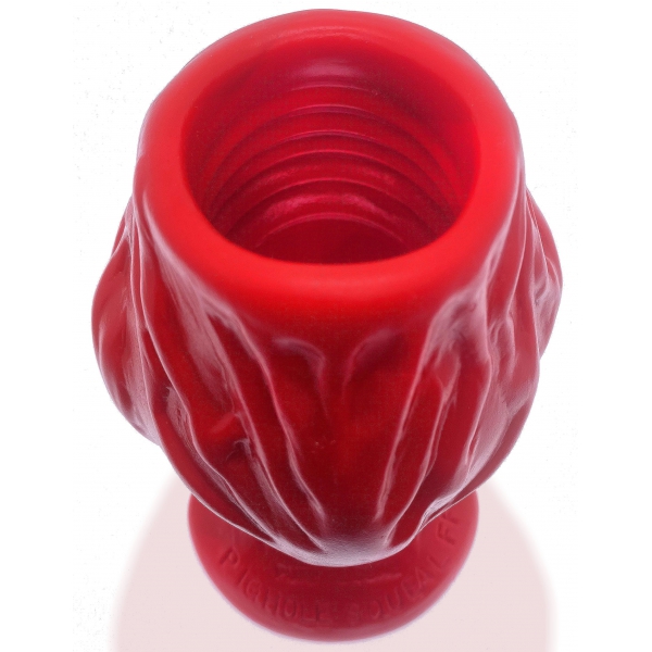 Plug Tunnel Oxballs PigHole Squeal FF 13 x 11.5cm Red