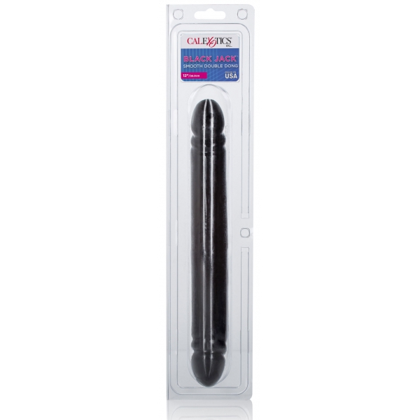 Dildo doppio Black Jack liscio 31 x 4 cm