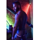 Leucht-Jockstrap RAVE LEGSTRAP Schwarz