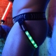 Leucht-Jockstrap RAVE LEGSTRAP Schwarz