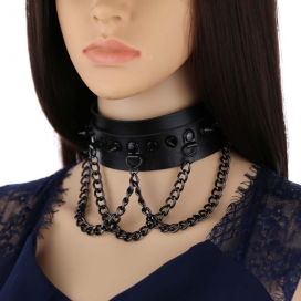 Aleecia choker necklace - Black
