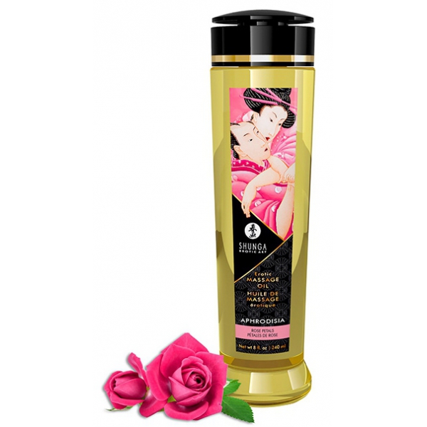 Afrodisia Olio per massaggi ai petali di rosa 240ml