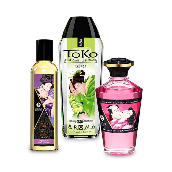 FRUITY KISSES Kit per il massaggio Shunga