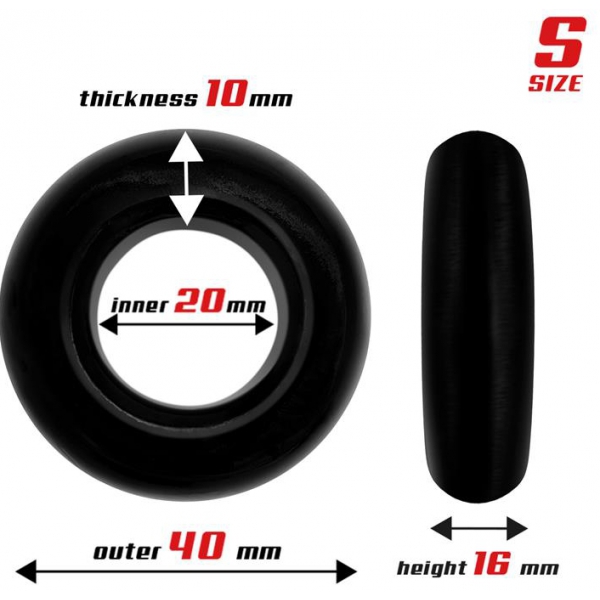 Set of 3 Beast Ring Soft Cockrings Black