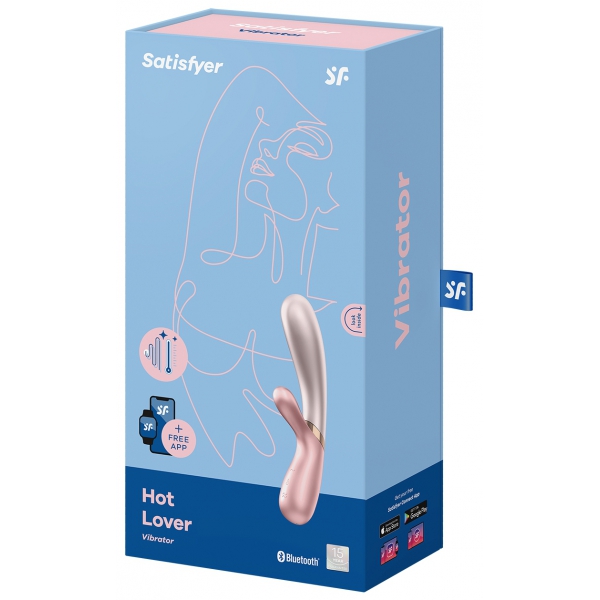 Vibro Rabbit Connected Hot Lover Satisfyer 20 x 3 cm rosa