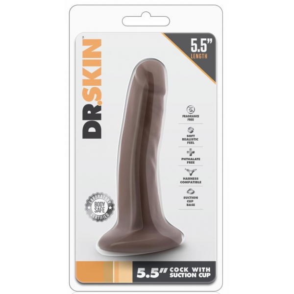 Dildo Realista Good Dick Dr Skin 12 x 3,2cm Castanho