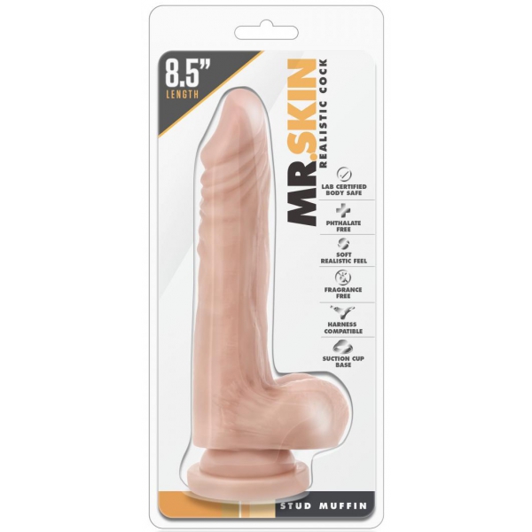 Dr Skin Stud Muffin Realistischer Dildo 15 x 3.8cm